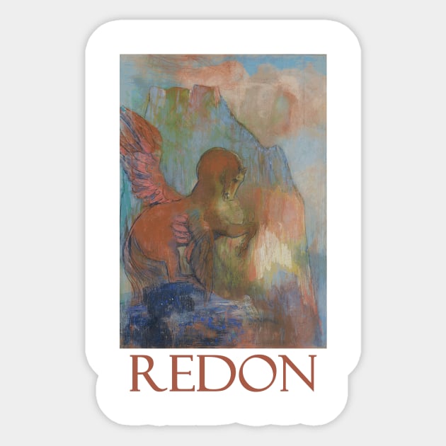 Pegasus by Odilon Redon Sticker by Naves